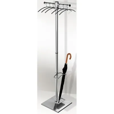 Produktbild von Garderobe G 12E Edelstahl incl. 6 Kleiderbügel