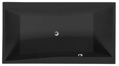 Produktbild von QUEST Rechteckwanne 180x100x49cm, schwarz matt