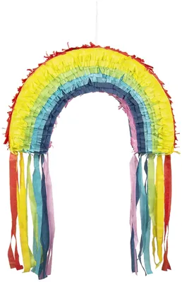 Produktbild von Pinata Regenbogen Kinder-Geburtstag Party Deko Feier Fete Motto 23 x 35 cm