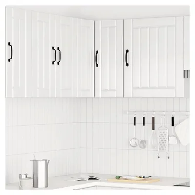Produktbild von Tomostar Eckschrank für Küche, Hängeschrank für Küche, Eckschrank, Lucca, weiß, glänzend, 57 x 57 x 60 cm