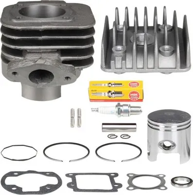 Zdjęcie produktu dla Zestaw cylinder + głowica 70cc 47mm SMALL do Minarelli AC vertical Yamaha BWS / MBK Booster / Aprilia Amico SR