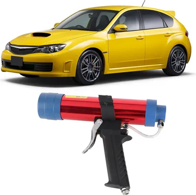 Zdjęcie produktu dla 310 ml pistolet do kleju uszczelniającego do szkła, pneumatyczny, 0,4–0,7 MPa, regulowane narzędzie do naprawy samochodów z 24 dyszami