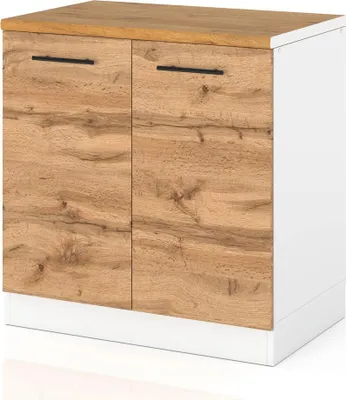 Zdjęcie produktu dla Szafka Kuchenna Stojąca Z Blatem Modułowa 80Cm Spremium Dąb Wotan