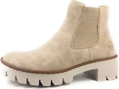 Produktbild von Rieker Chelsea Boots Damen Kunstleder Beige Größe: 39