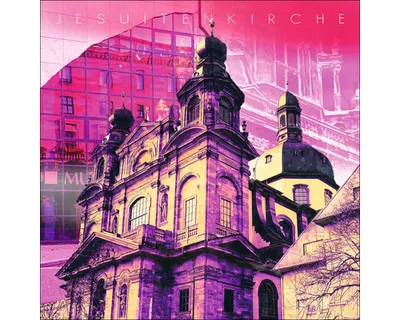 Produktbild von Glasbild Mannheim Jesuitenkirche 50x50 cm
