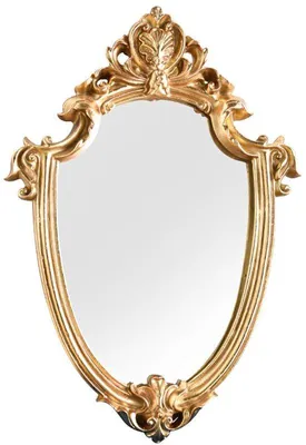 Image de Élégant miroir mural en métal, blanc, 1 pièce