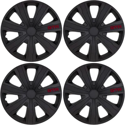 Produktbild von Radkappen, Radblenden 15 Zoll, Schwarz matt, für Stahlfelgen, 4er-Satz