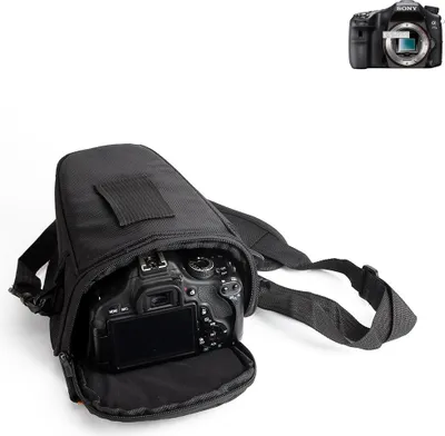 Produktbild von K-S-Trade Kameratasche Fototasche Schultertasche Umhängetasche kompatibel mit Sony Alpha 77 II Colt für Systemkameras Schutzhülle bag