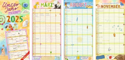 Produktbild von Unser Jahr - Unser Familienplaner für den Alltag 2025 - Familien-Timer - Termin-Planer - Kinder-Kalender - Familien-Kalender - 22x45