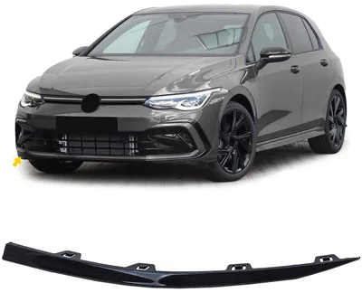 Produktbild von Stoßstange Spoiler Leiste GLANZ RECHTS für VW Golf 8 VIII GTI GTD R-Line 19-24