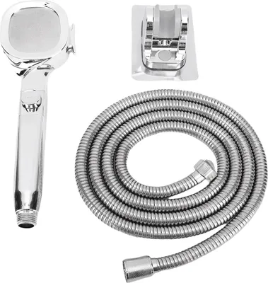 Image de Pomme de douche pour camping-cars avec flexible et interrupteur marche/arrêt, 4 modes, kit de douche haute pression économisant l'eau