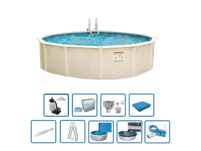 Produktbild von Interline Stahlwand Pool Century Rund 3,60 m Premium Paket