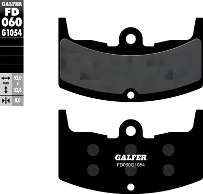 Produktbild von Bremsbeläge Galfer FD060G1054 Semi-Metall hinten für Honda CB F F2 Bol d`Or VT E FD NV C CX T Turbo Euro CBX Custom 250 - 900 ccm Bj. 1982 - 1994