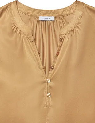 Produktbild von LASCANA Satinbluse goldfarben Größe 36
