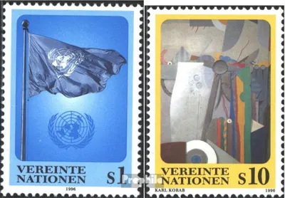 Produktbild von Briefmarken UNO - Wien 1996 Mi 203-204 (kompl.Ausg.) gestempelt UNO - Flagge