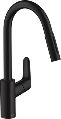 Produktbild von hansgrohe HG Spültischmischer 240 Focus mattschwarz mit Ausziehbrause