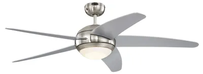 Immagine prodotto di Ventilatore da soffitto con luce LED e telecomando Bendan Argento 132 cm