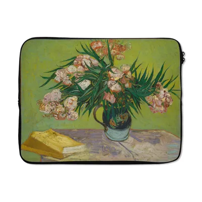 Produktbild von MuchoWow® Laptop Hülle 17 Zoll Laptoptasche Oleander - Vincent van Gogh - Zipper - Schutzabdeckung