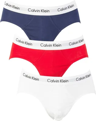 Produktbild von Calvin Klein Herren 3 Pack Baumwolle Stretch Slip, Mehrfarbig XS
