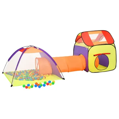 Produktbild von vidaXL Spielzelt mit 250 Bällen Mehrfarbig 338x123x111 cm