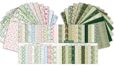 Scrapbookpapier 48 Blatt 15,2x15,2 cm doppelseitig