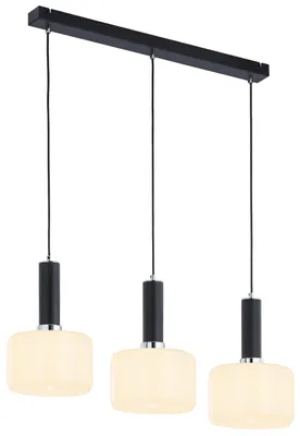Zdjęcie produktu dla Lampa wisząca VANES czarno-biała 3xE27x40W metal wym:80x77x20cm IP20 Jupiter