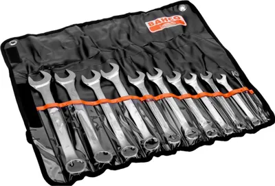 Image de Bahco 111Z/11T Crowfoot wrench set 11-piece Spanner size (metric) 8 - 76 mm Spanner size (inches) 1/2 - 15/16