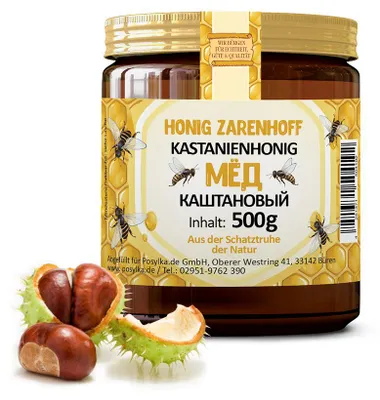 Produktbild von Kastanienhonig flüssig 500 g