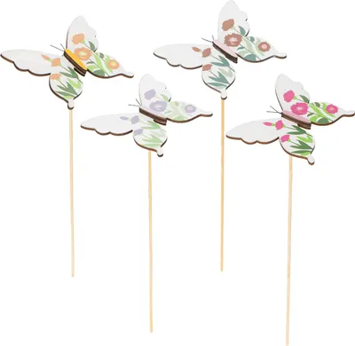 Produktbild von Schmetterlings-Deko Gartenstecker für Blumentopf oder Outdoor-Dekoration, 12 Stück