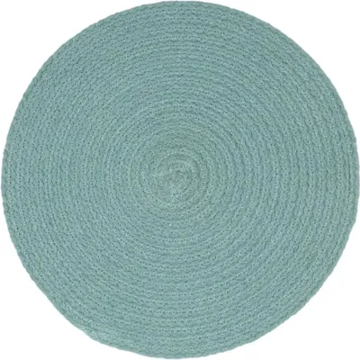 Obrázok produktu pre vidaXL Podložky 6 ks Zelené 38 cm okrúhle bavlnené