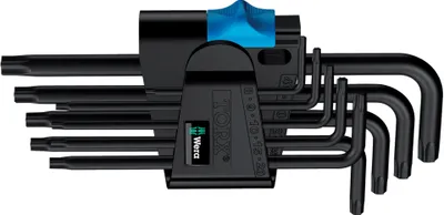 Produktbild von Wera 967/9 TX HF 1 Winkelschl.- satz m. Haltefunktion,BlackLaser