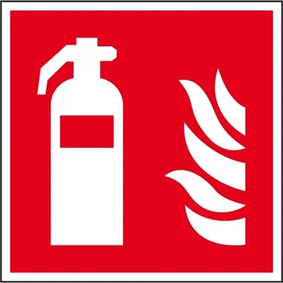Produktbild von Dreifke® Schild I Brandschutzzeichen Feuerlöscher, Aluminium, 200x200mm, ASR ...