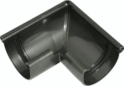 Produktbild von Marley Rinnenwinkel Halbrund, RG 75, anthrazit-metallic, außen