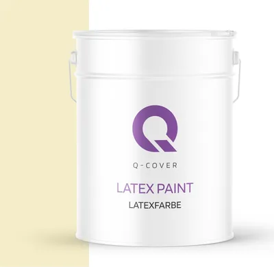 Produktbild von Latexfarbe Blassgelb 10L | Matte Innenfarbe Klasse 3 | Hohe Deckkraft & Scheuerfest | Für Wand & Decke