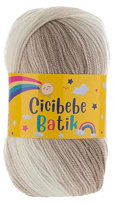 100g Farbverlaufsgarn Cicibebe Batik 17 Milchkaffee