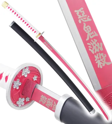 Produktbild von Anime Cosplay Katana Kanao Tsuyuri Schwert aus Stahl Kimetsu No Yaiba Saber