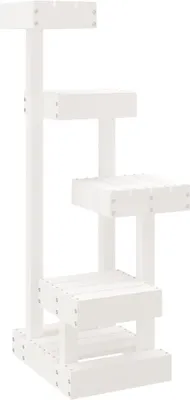 Image de vidaXL Arbre à chat blanc 45,5x49x103 cm Pin massif