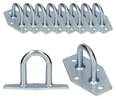 Produktbild von 10 verzinkte Bügelkrampen 30mm für Rund- und Ovalösen