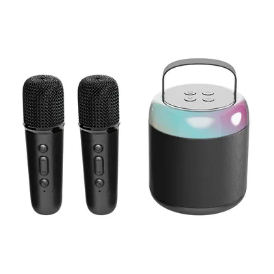 Obrázek produktu pro Reproduktor AIORBER Bluetooth s mikrofonem, LED okolní osvětlení, 5 zvukových efektů, několik režimů přehrávání, černý