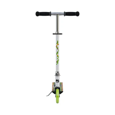 Produktbild von Tulano Zigzag 35 Green Kinderroller mit LED-Rädern, klappbar, höhenverstellbar, grün