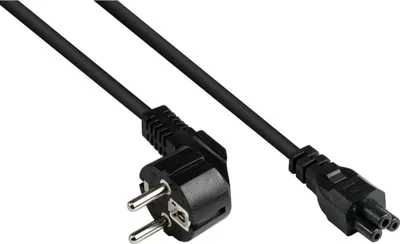 Immagine prodotto di Cavo di alimentazione CEE 7/7 a C5 per notebook, 3 m, nero, 0,75 mm2