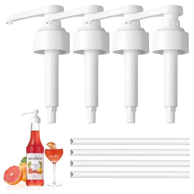 Productafbeelding van 4 Stuks Siroopdoseerpomp voor 1 L Glazen Flessen