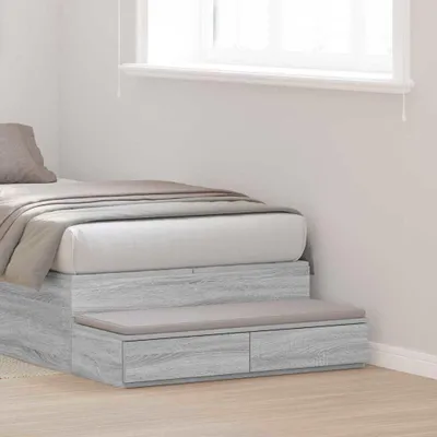Productafbeelding van vidaXL Bedlade, Sonoma-grijs, 80 x 36,5 x 16,5 cm, van houtvezel