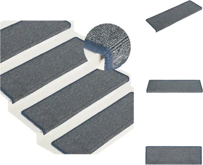 Obrázek produktu pro vidaXL Podložky na schůdky 15 ks 65x21x4 cm Fialová a modrá - Podložky na schůdky