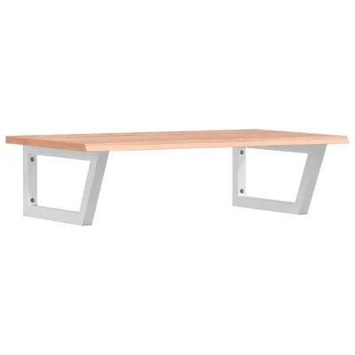 Produktbild von vidaXL Waschtischplatte mit Halterung Stahl und Massivholz Eiche