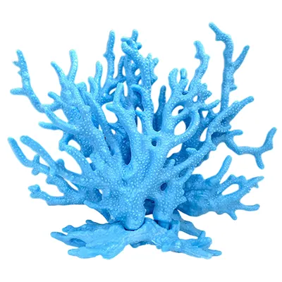 Produktbild von Aquarium Künstliche Korallen, Kunststoff Korallen Pflanzen Landschaft Dekoration für Aquarium Landschaft Unterwasser DekorBlau