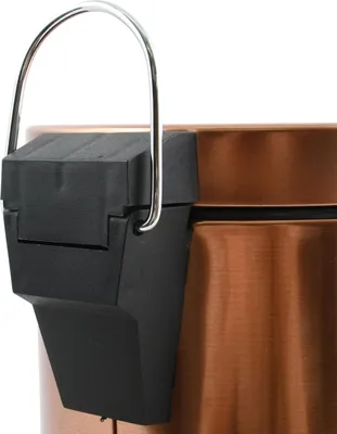 Image de MSV Seau à cosmétique "Hans" Poubelle à pédale Poubelle - 3 litres - avec seau intérieur amovible - cuivre