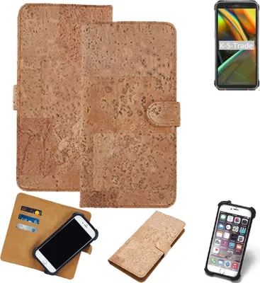Produktbild von K-S-Trade Hülle kompatibel mit Blackview BV5100  Kork Handyhülle Cover  Schutzhülle TPU Case Bumper in Hellbraun, (1x)