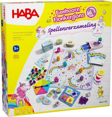 Produktbild von Haba Spiel Einhorn Glitzerglanz Spielesammlung pädagogisches Spielzeug