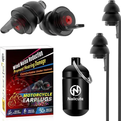 Produktbild von Motorrad Ohrstöpsel Windgeräusche 2 Paar Gehörschutz 25dB Silikon Wiederverwendbar